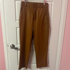 SHEIN faux leather pants